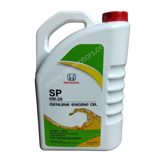 Honda Genuine Engine Oil 3.7-Litre Fully Synthetic 0W-20 SP